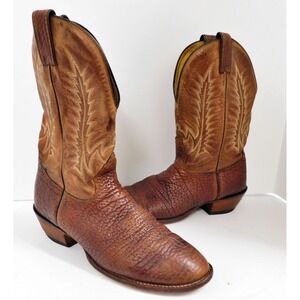 MENS NOCONA COWBOY BULLHIDE BROWN WESTERN COWBOY BOOTS SIZE 9 D